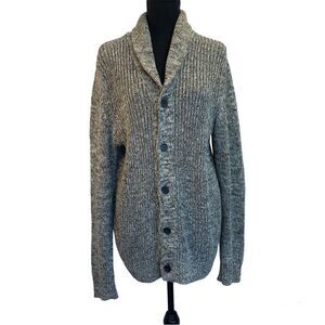 BANANA republic women's green shawl collar knit cardigan sweater Sz M NWOT